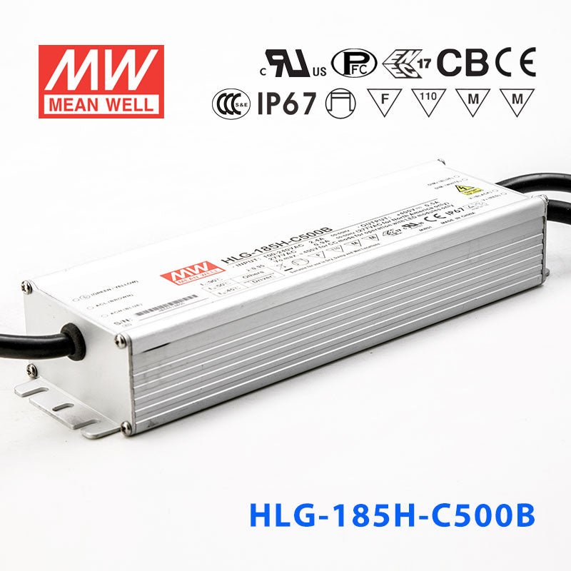 Mean Well HLG - C Series LED Power Supply 500mA (150~200W) - - powersupplymall.com