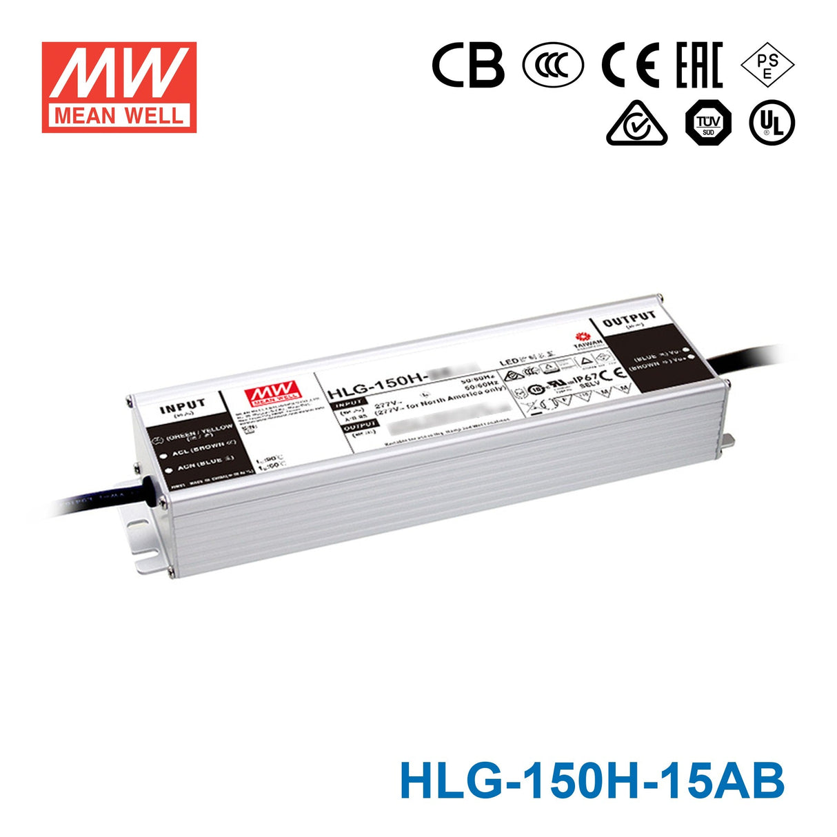 Mean Well HLG Series LED Power Supply 15V (40~150W) - - powersupplymall.com