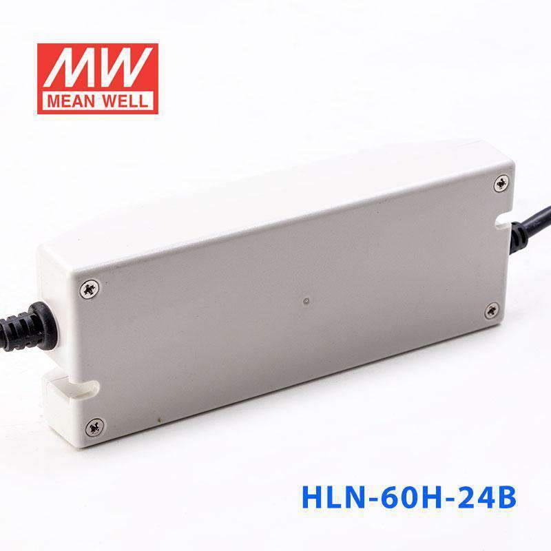 Mean Well HLN-60H-24B Power Supply 60W 24V - IP64, Dimmable 2.5A - HLN-60H-24B - powersupplymall.com