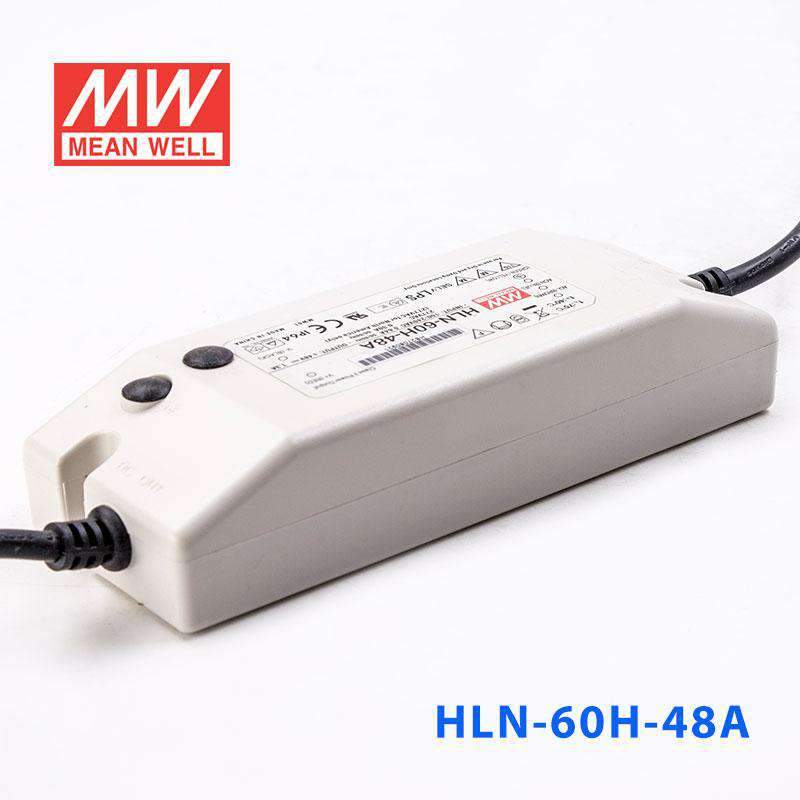 Mean Well HLN - 60H - 48A Power Supply 60W 48V - IP64, Adjustable - HLN - 60H - 48A - powersupplymall.com