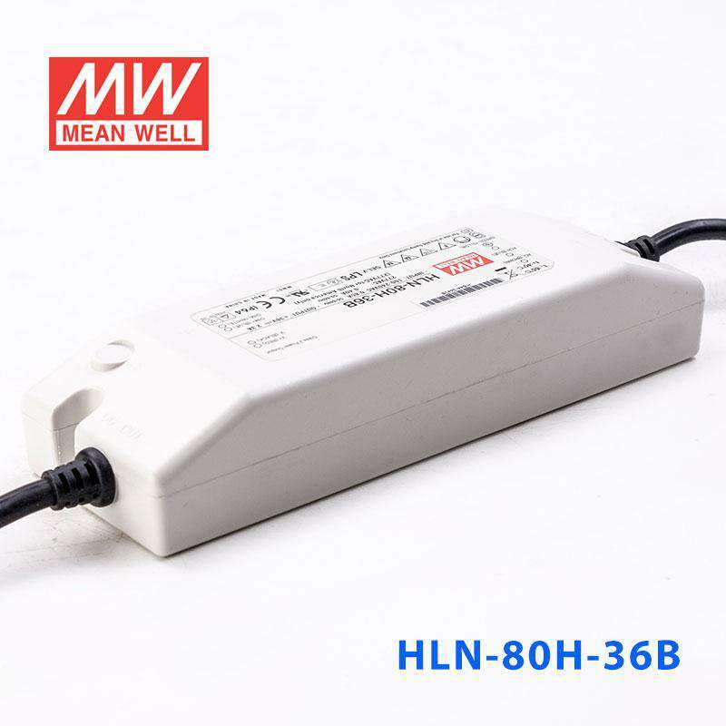 Mean Well HLN - 80H - 36B Power Supply 80W 36V - IP64, Dimmable - HLN - 80H - 36B - powersupplymall.com