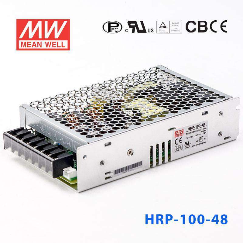 Mean Well HRP - 100 - 48 Power Supply 105.6W 48V - HRP - 100 - 48 - powersupplymall.com