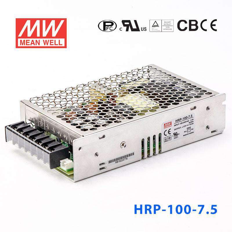 Mean Well HRP - 100 - 7.5 Power Supply 101.3W 7.5V - HRP - 100 - 7.5 - powersupplymall.com