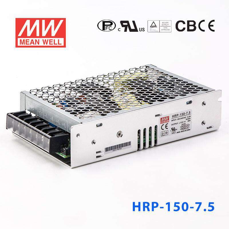 Mean Well HRP - 150 - 7.5 Power Supply 150W 7.5V - HRP - 150 - 7.5 - powersupplymall.com