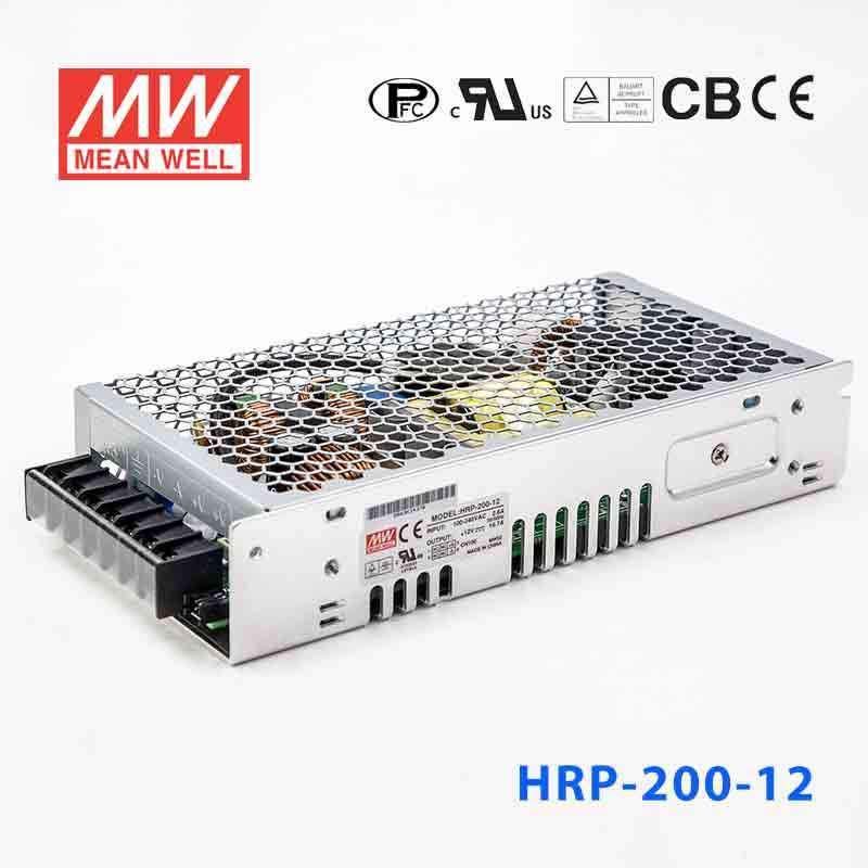 Mean Well HRP - 200 - 12 Power Supply 200.4W 12V - HRP - 200 - 12 - powersupplymall.com