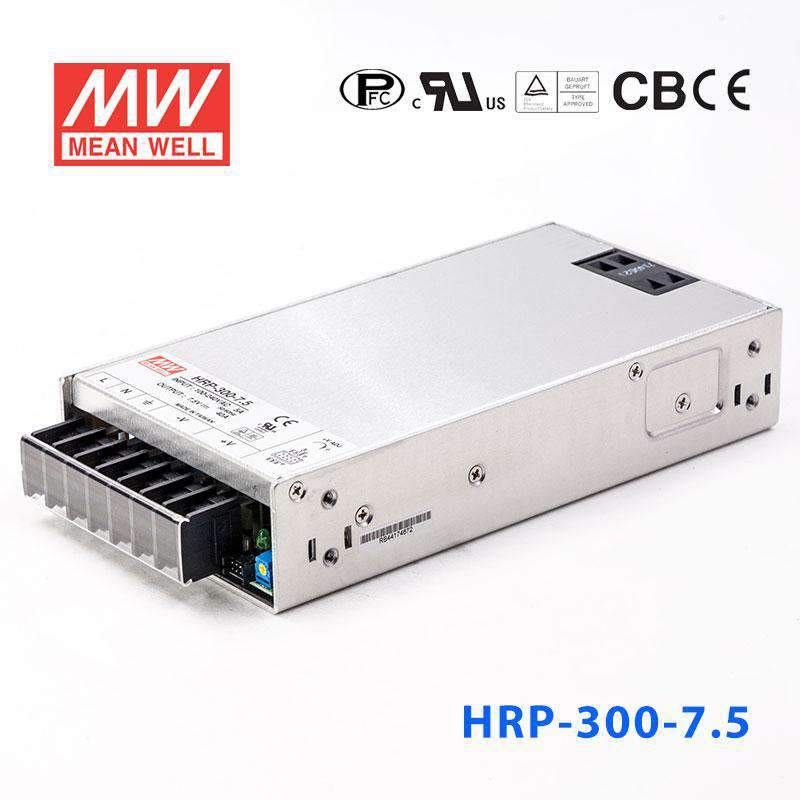 Mean Well HRP - 300 - 7.5 Power Supply 300W 7.5V - HRP - 300 - 7.5 - powersupplymall.com