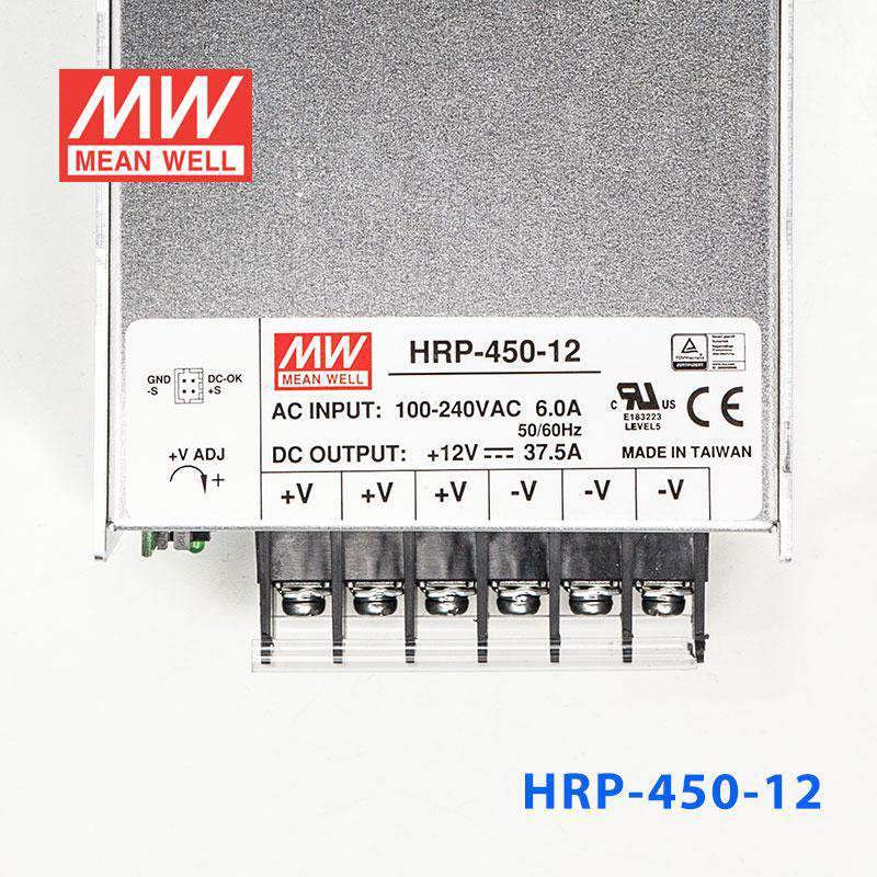 Mean Well HRP - 450 - 12 Power Supply 450W 12V - HRP - 450 - 12 - powersupplymall.com