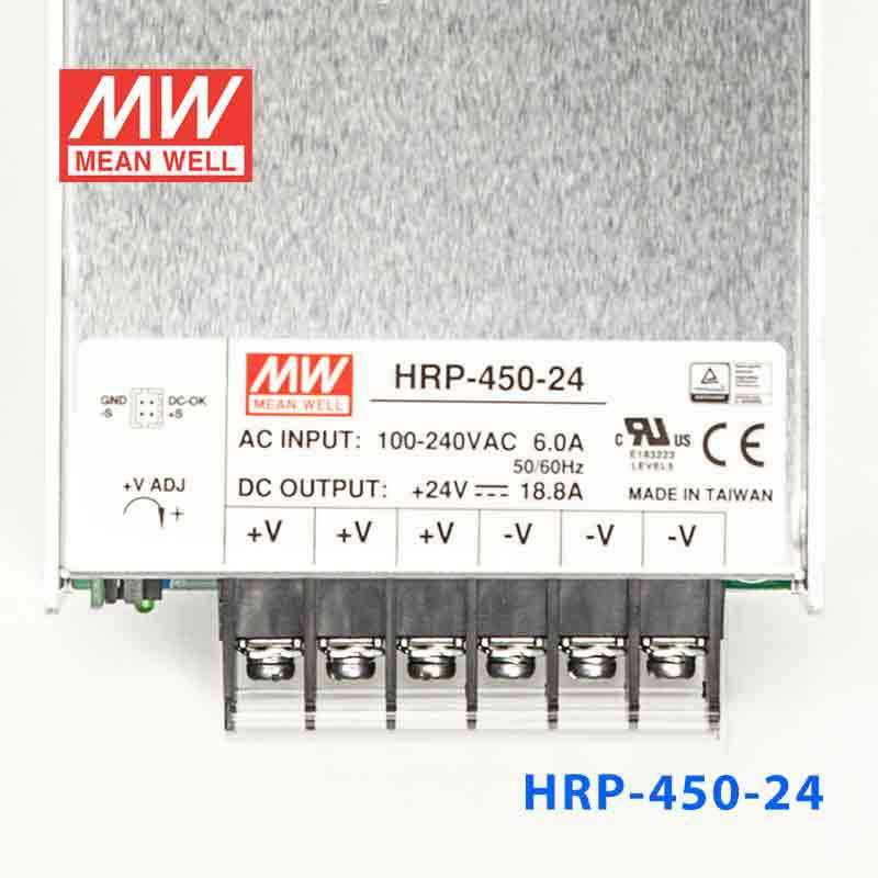 Mean Well HRP - 450 - 24 Power Supply 451.2W 24V - HRP - 450 - 24 - powersupplymall.com