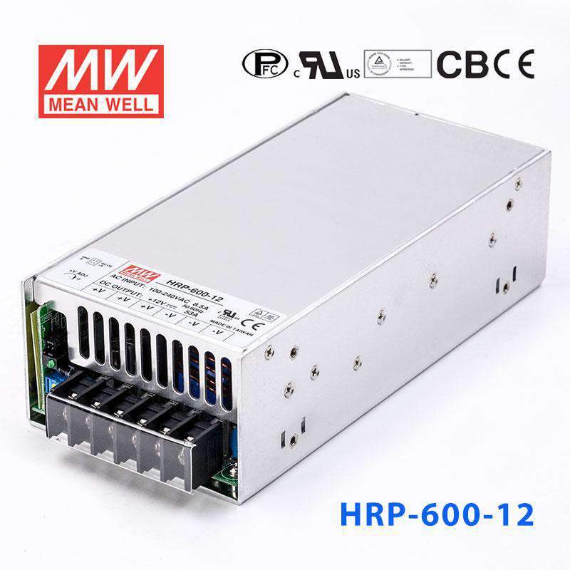Mean Well HRP - 600 - 12 Power Supply 636W 12V - HRP - 600 - 12 - powersupplymall.com