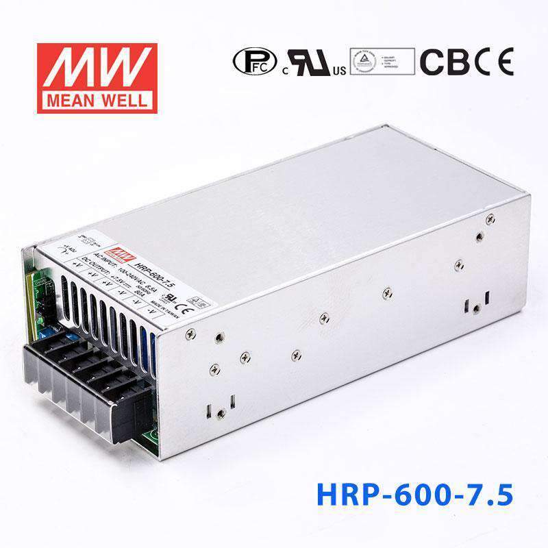 Mean Well HRP - 600 - 7.5 Power Supply 600W 7.5V - HRP - 600 - 7.5 - powersupplymall.com