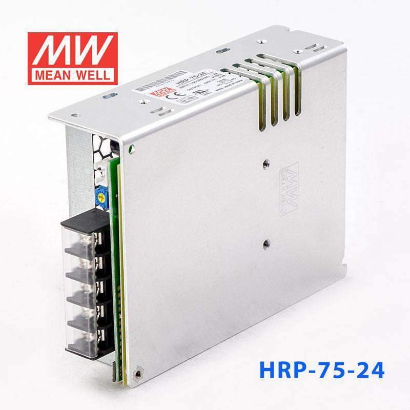 Mean Well HRP - 75 - 24 Power Supply 76.8W 24V - HRP - 75 - 24 - powersupplymall.com