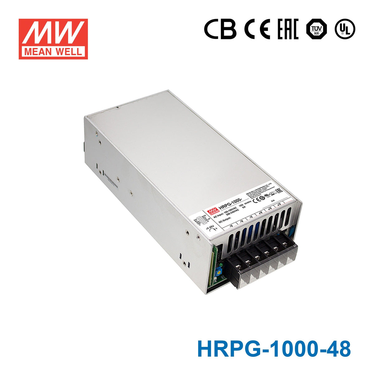 Mean Well HRPG-1000-48 Power Supply 1008W 48V 21A - HRPG-1000-48 - powersupplymall.com