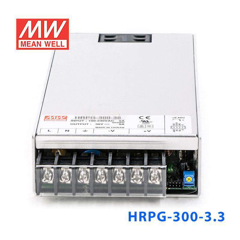 Mean Well HRPG - 300 - 3.3 Power Supply 198W 3.3V - HRPG - 300 - 3.3 - powersupplymall.com