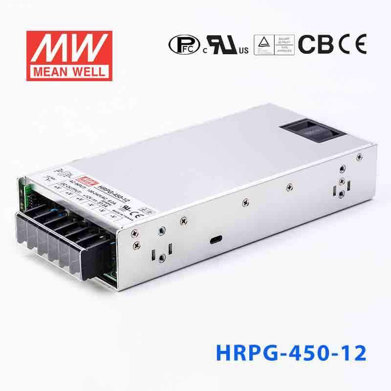 Mean Well HRPG - 450 - 12 Power Supply 450W 12V - HRPG - 450 - 12 - powersupplymall.com