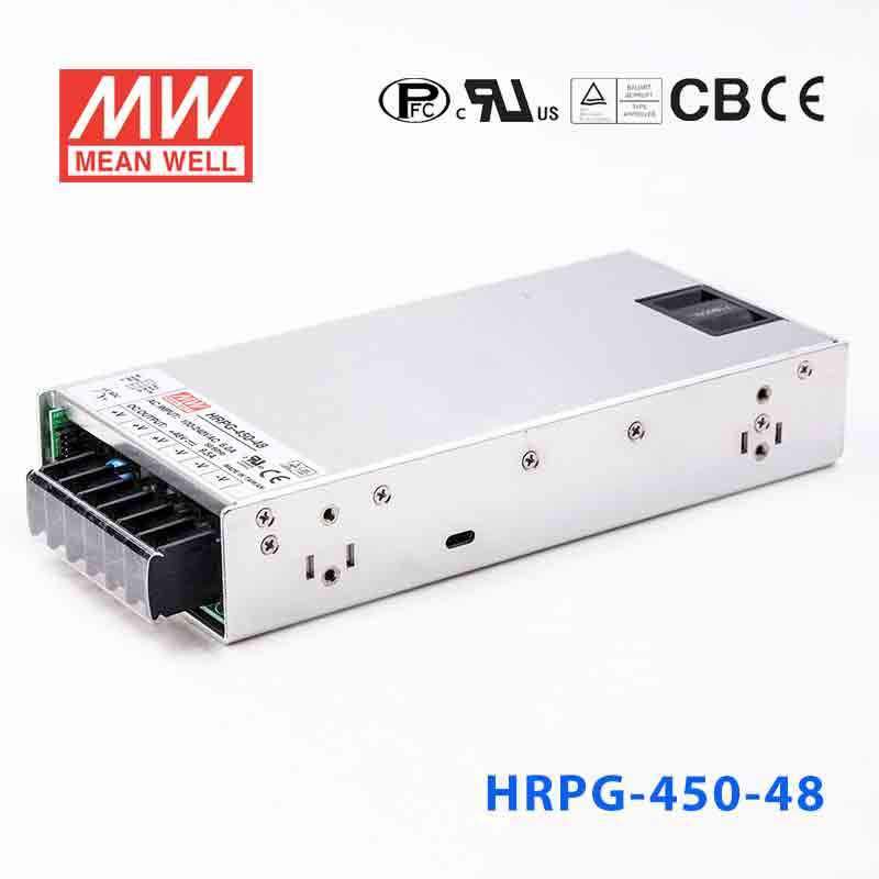 Mean Well HRPG - 450 - 48 Power Supply 456W 48V - HRPG - 450 - 48 - powersupplymall.com
