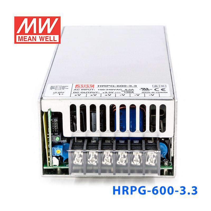 Mean Well HRPGG - 600 - 3.3 Power Supply 396W 3.3V - HRPG - 600 - 3.3 - powersupplymall.com