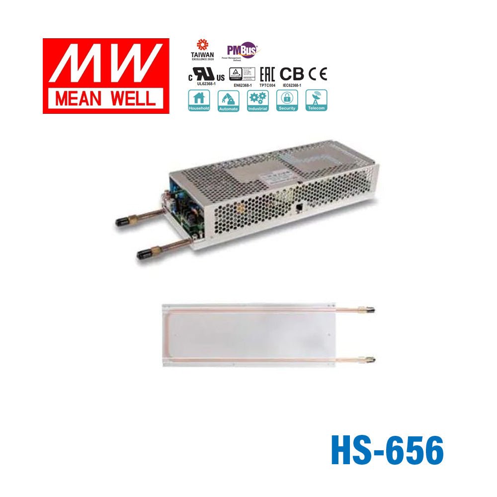 Mean Well HS-656 Water Cooler Plate for PHP-3500 - HS-656 - powersupplymall.com