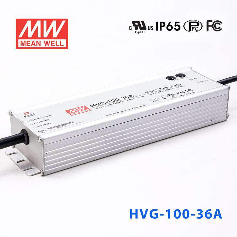 Mean Well HVG - 100 - 36A Power Supply 100W 36V - Adjustable - HVG - 100 - 36A - powersupplymall.com