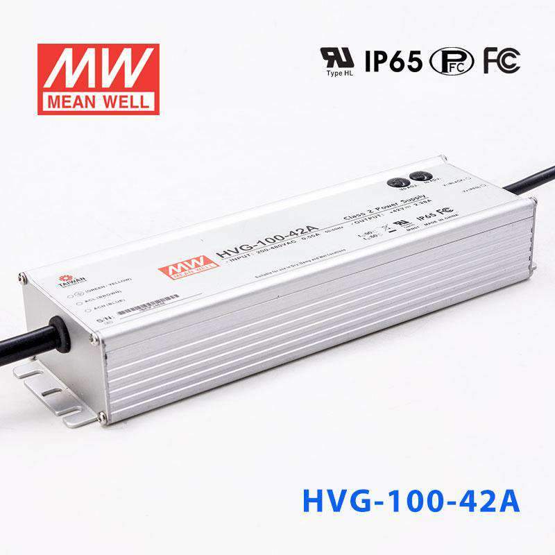 Mean Well HVG-100-42A Power Supply 100W 42V - Adjustable 2.28A - HVG-100-42A - powersupplymall.com