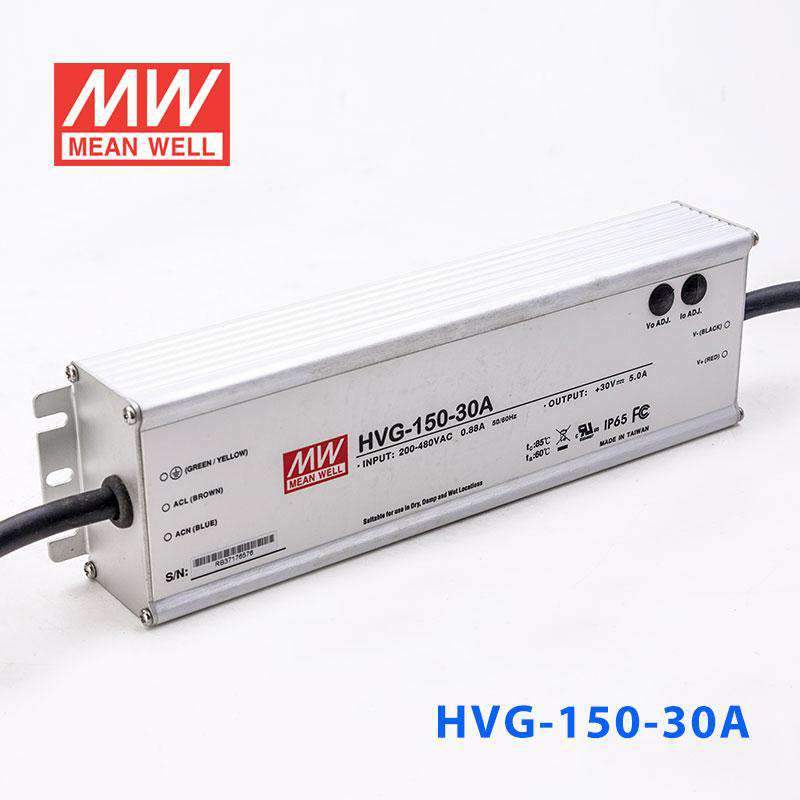 Mean Well HVG-150-30A Power Supply 150W 30V - Adjustable 5A - HVG-150-30A - powersupplymall.com