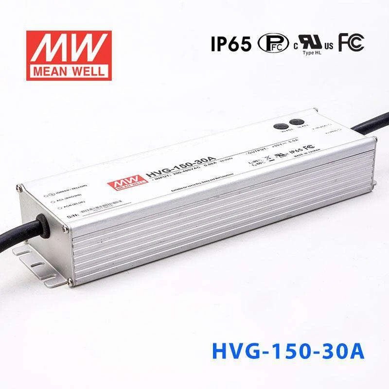 Mean Well HVG - 150 - 30AB Power Supply 150W 30V - Adjustable and Dimmable - HVG - 150 - 30AB - powersupplymall.com