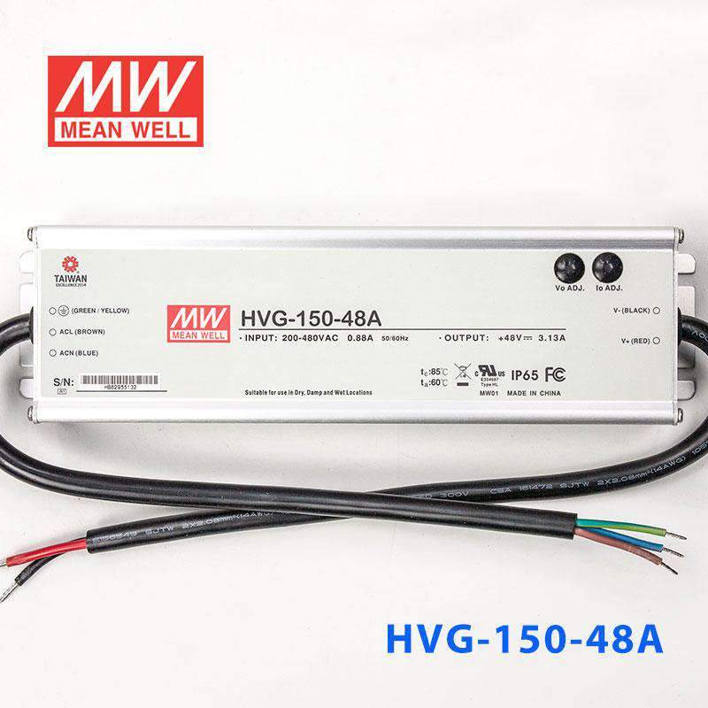 Mean Well HVG - 150 - 48A Power Supply 150W 48V - Adjustable - HVG - 150 - 48A - powersupplymall.com