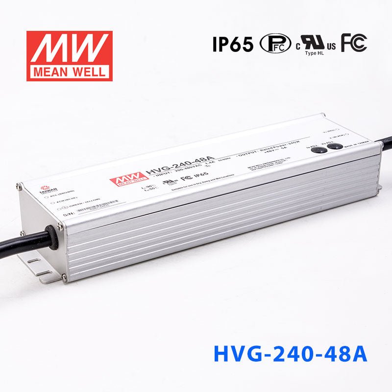 Mean Well HVG - 240 - 48A Power Supply 240W 48V - Adjustable - HVG - 240 - 48A - powersupplymall.com
