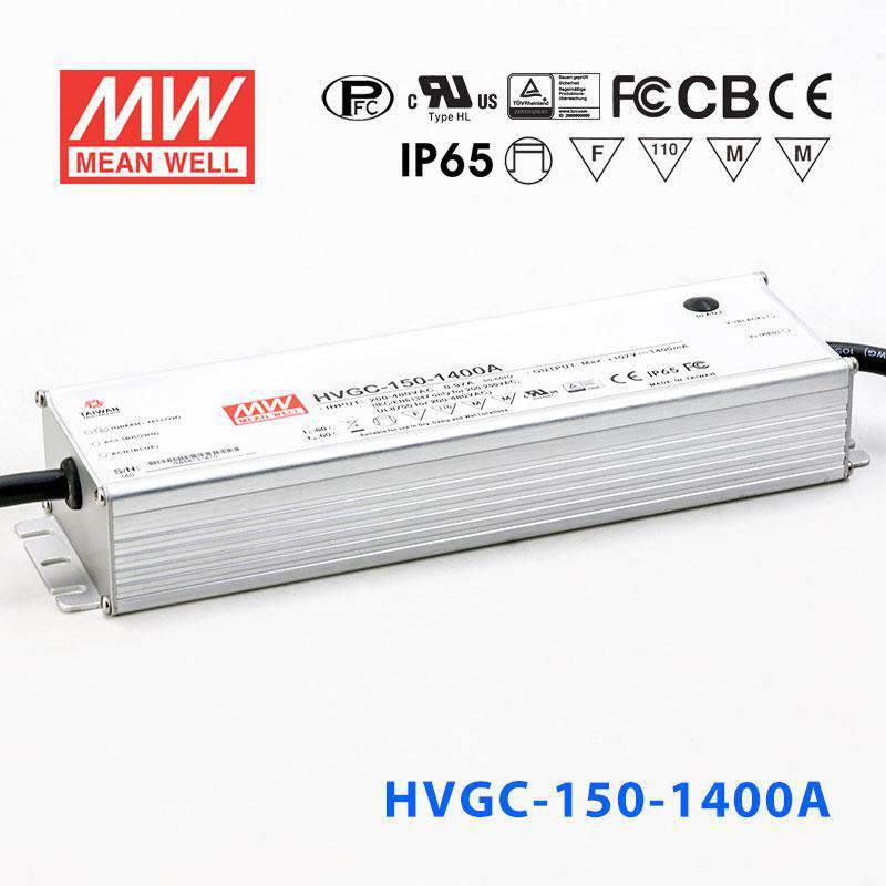 Mean Well HVGC - 150 - 1400A Power Supply 150W 1400mA - Adjustable - HVGC - 150 - 1400A - powersupplymall.com