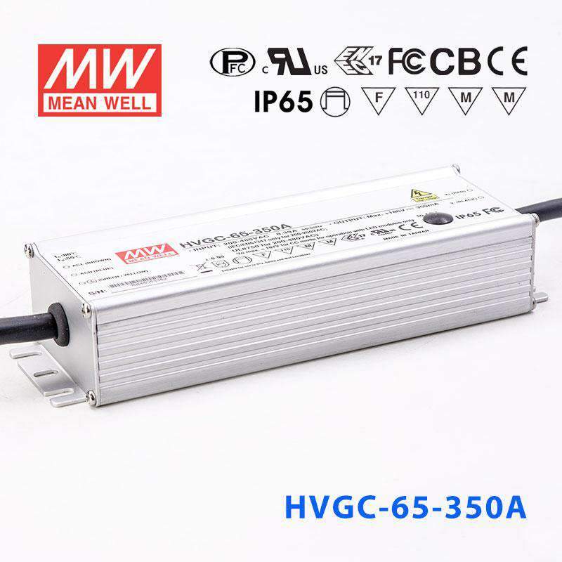 Mean Well HVGC - 65 - 350A Power Supply 65W 350mA - Adjustable - HVGC - 65 - 350A - powersupplymall.com