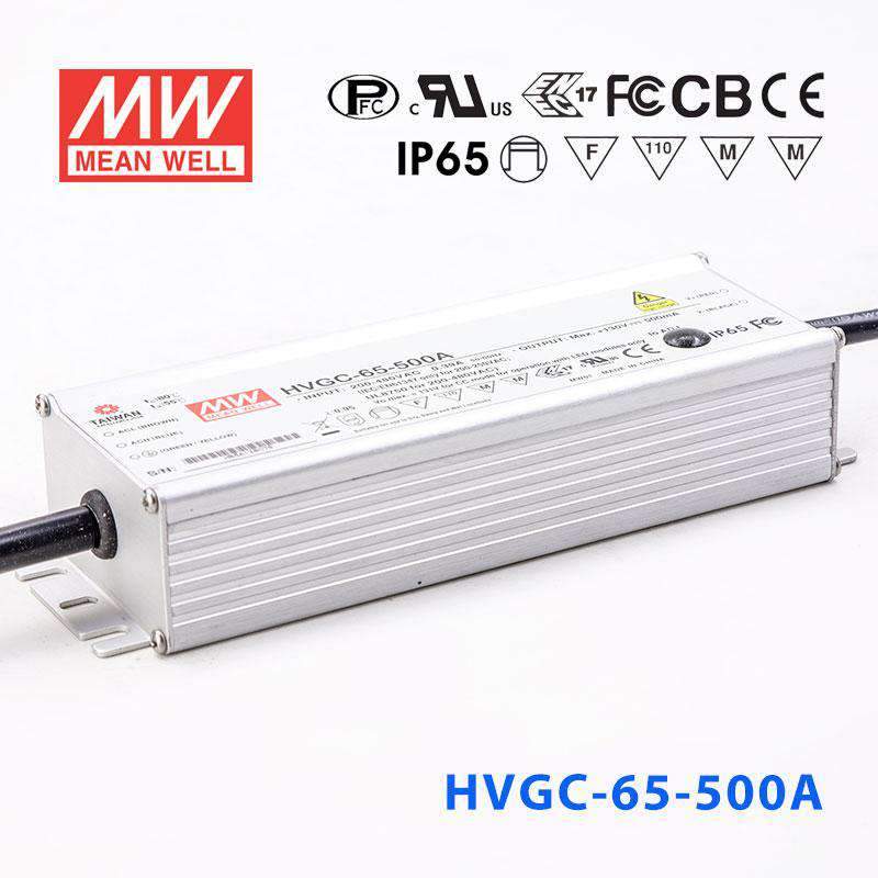 Mean Well HVGC - 65 - 500A Power Supply 65W 500mA - Adjustable - HVGC - 65 - 500A - powersupplymall.com