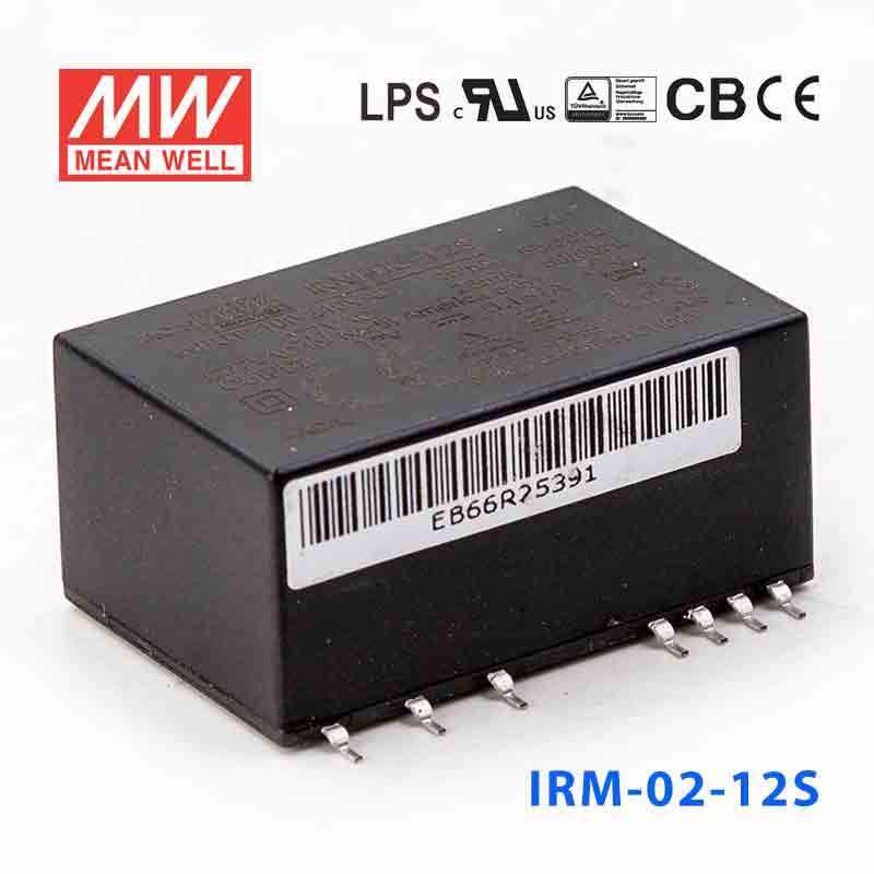 Mean Well IRM - 02 - 12S Switching Power Supply 2W 12V 167mA - Encapsulated - IRM - 02 - 12S - powersupplymall.com