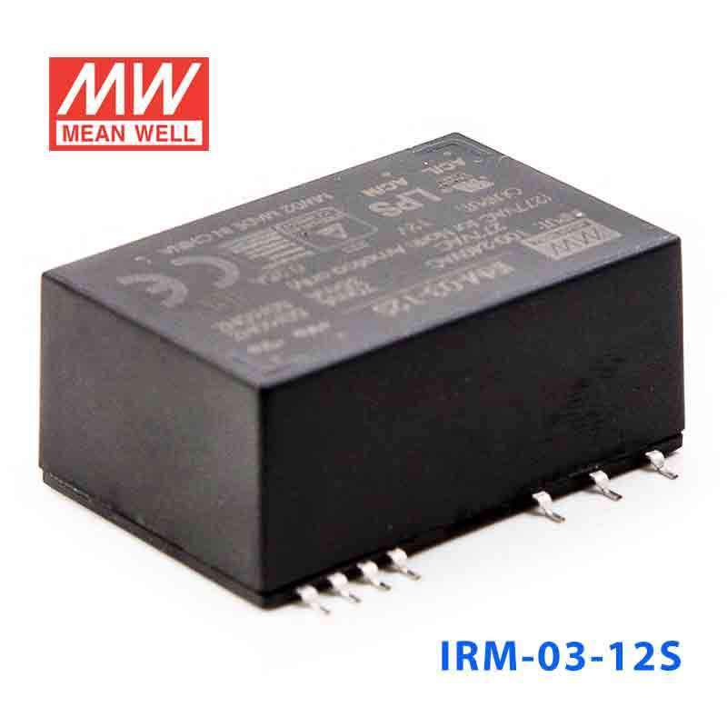Mean Well IRM - 03 - 12S Switching Power Supply 3W 12V 250mA - Encapsulated - IRM - 03 - 12S - powersupplymall.com