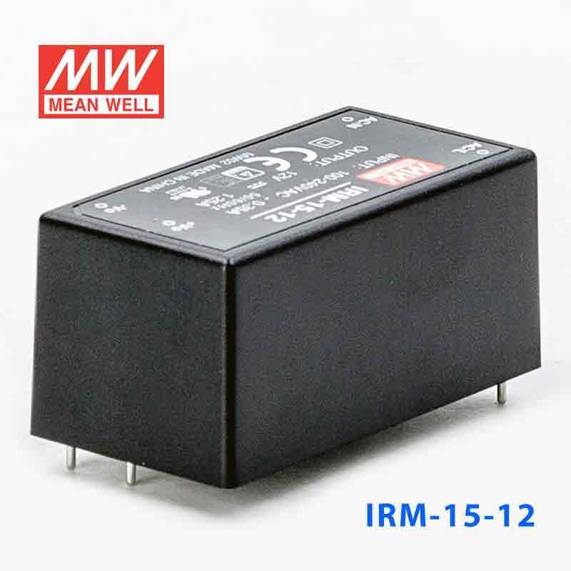 Mean Well IRM - 15 - 12 Switching Power Supply 15W 12V 1.25A - Encapsulated - IRM - 15 - 12 - powersupplymall.com