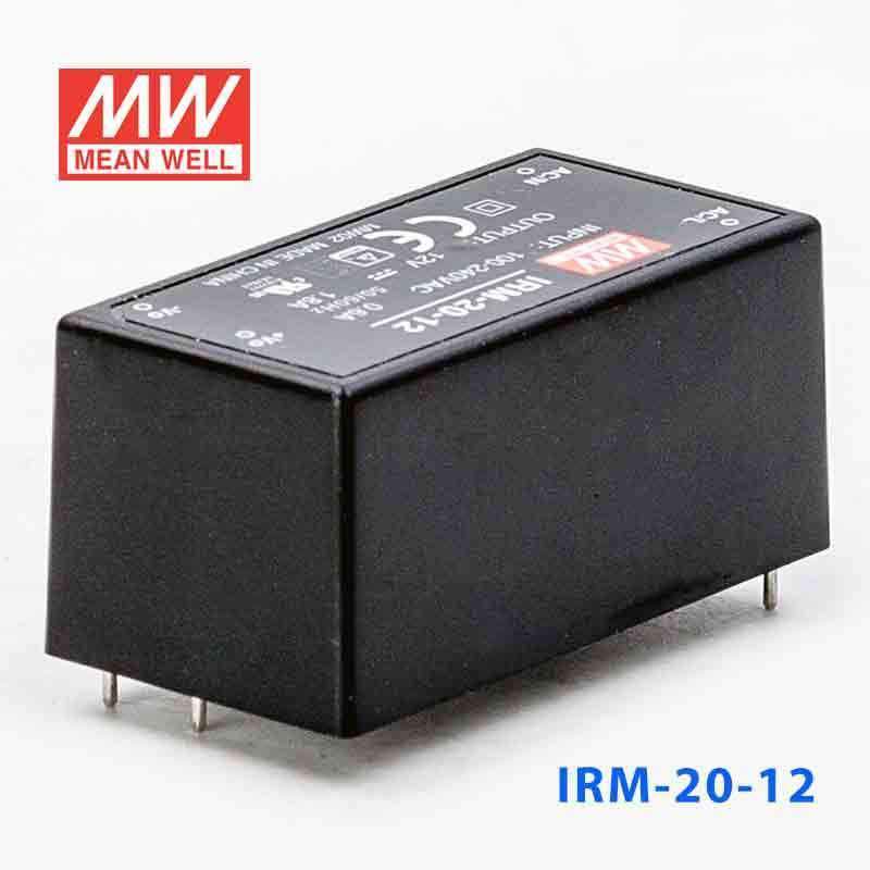 Mean Well IRM-20-12 Switching Power Supply 3W 12V 1.8A - Encapsulated - IRM-20-12 - powersupplymall.com