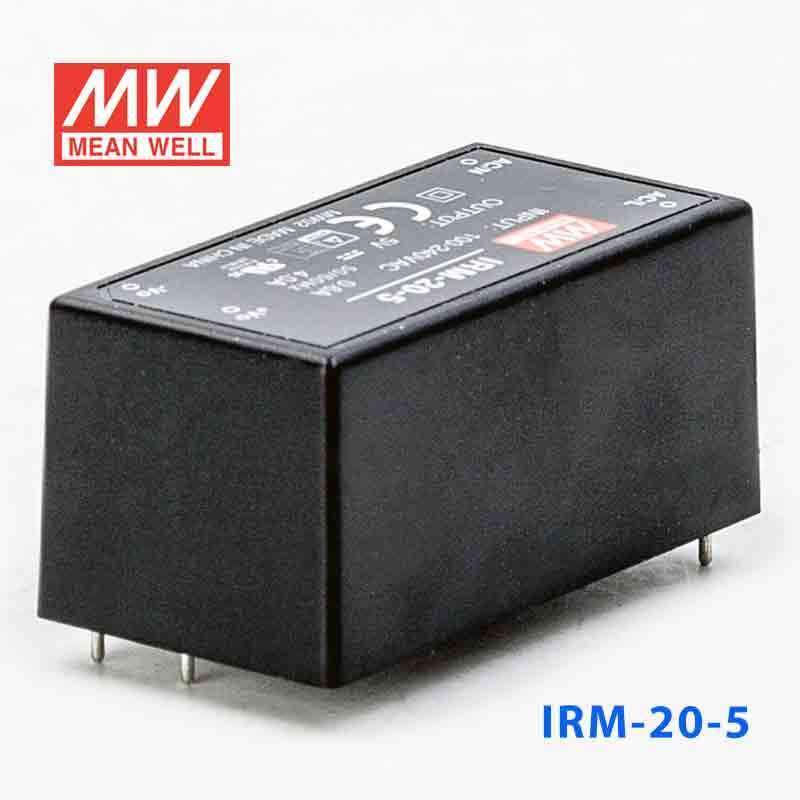 Mean Well IRM - 20 - 5 Switching Power Supply 3W 5V 4A - Encapsulated - IRM - 20 - 5 - powersupplymall.com
