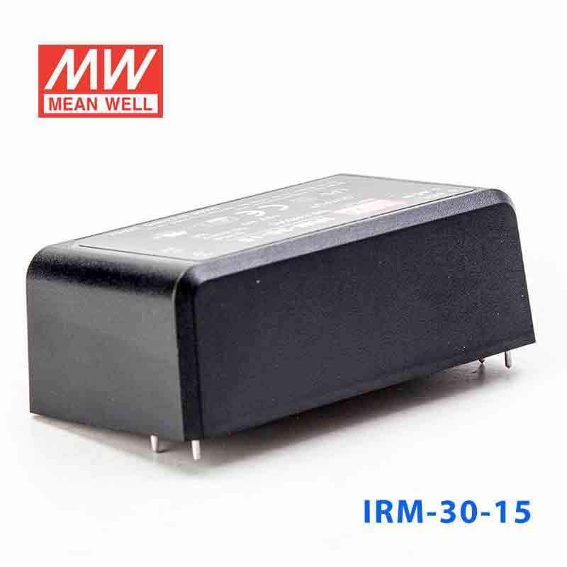 Mean Well IRM - 30 - 15 Switching Power Supply 3W 15V 2A - Encapsulated - IRM - 30 - 15 - powersupplymall.com
