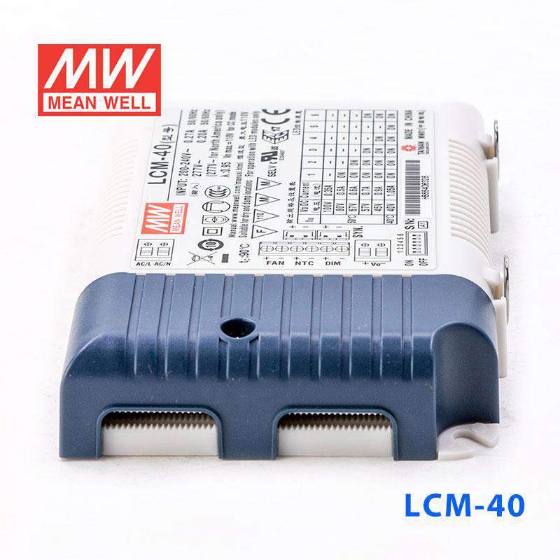 Mean Well LCM-40 Power Supply 42W 350mA 500mA 600mA 700mA(default) 900mA 1050mA - Dimmable - LCM-40 - powersupplymall.com