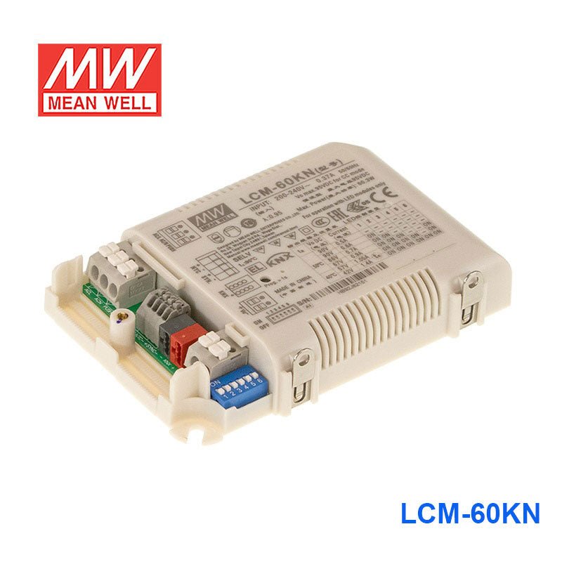 Mean Well LCM - 60KN Power Supply 60.3W 500mA 600mA 700mA(default) 900mA 1050mA 1400mA - KNX - LCM - 60KN - powersupplymall.com