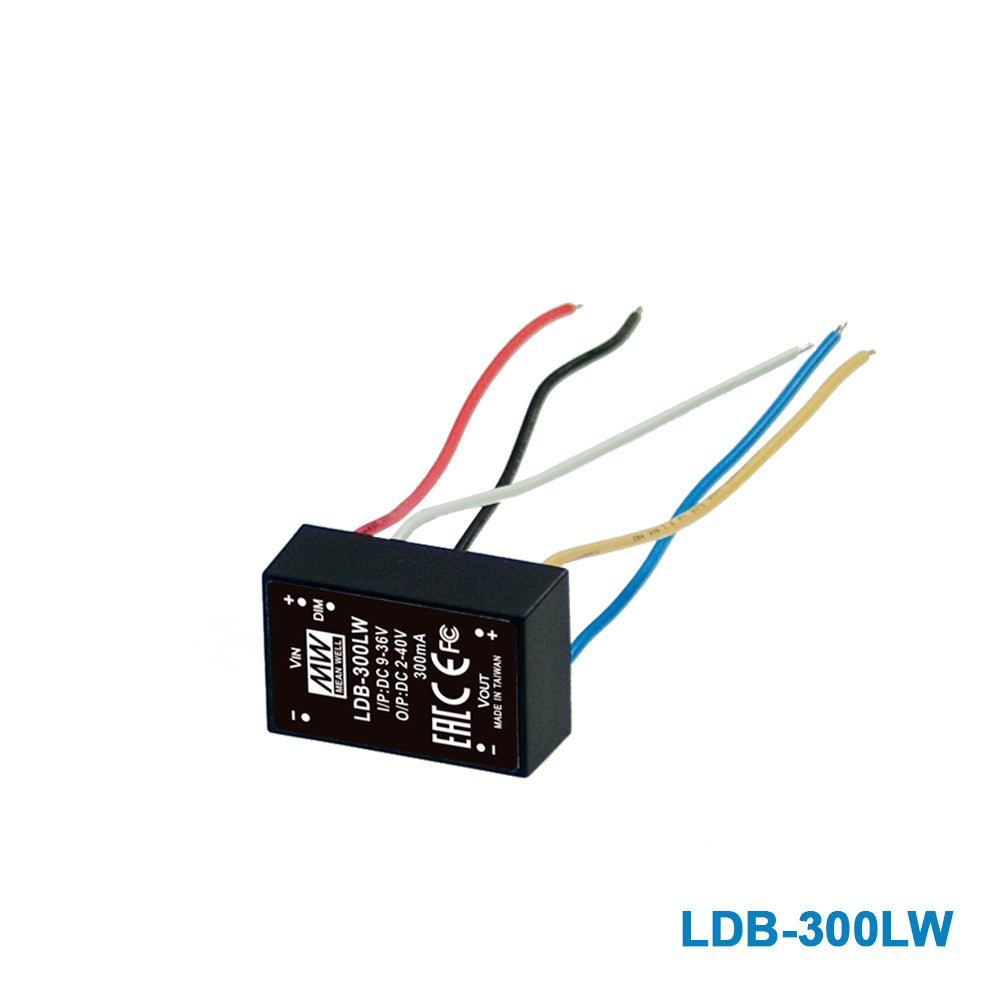 Mean Well LDB - 300LW DC/DC LED Driver CC 300mA - Buck - boost - LDB - 300LW - powersupplymall.com