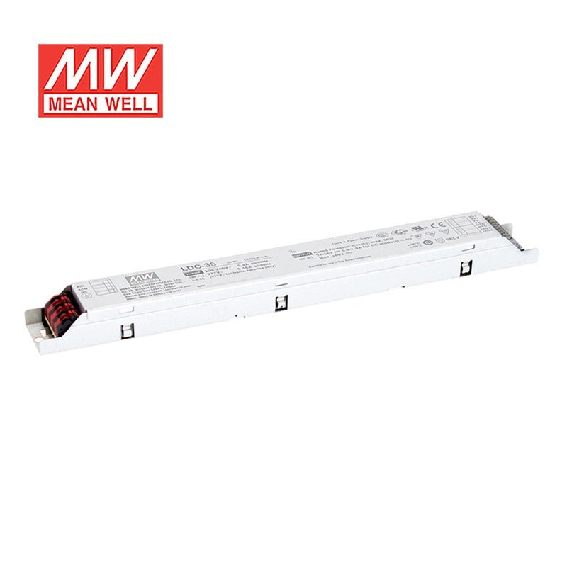 Mean Well LDC - 35DA2 Linear LED Driver 35W 300~1000mA Adjustable Output - DALI2 - LDC - 35DA2 - powersupplymall.com