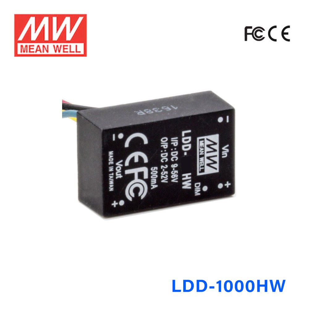 Mean Well LDD - 1000HW DC/DC LED Driver CC 1000mA - Step - down - LDD - 1000HW - powersupplymall.com