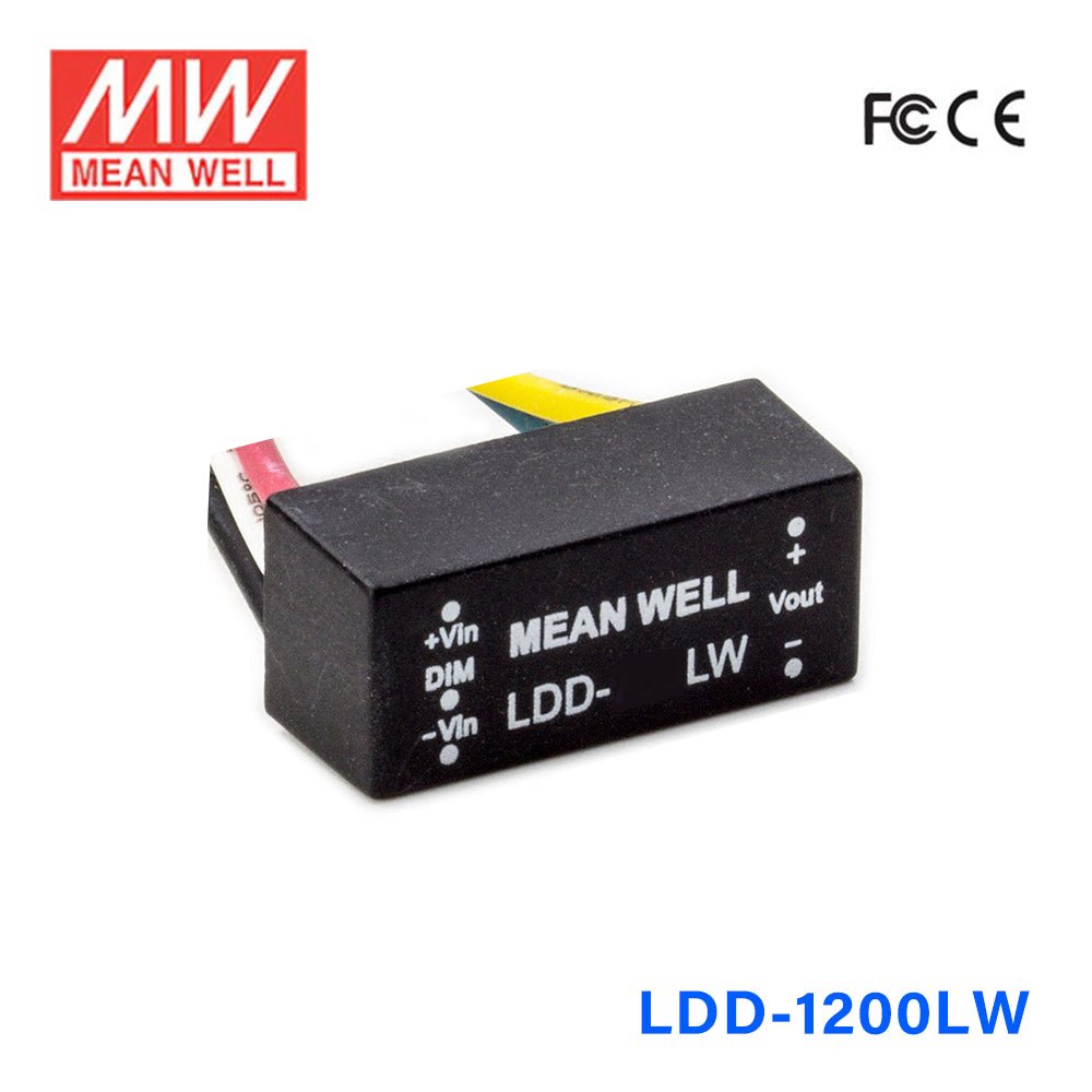 Mean Well LDD - 1200LW DC/DC LED Driver CC 1200mA - Step - down - LDD - 1200LW - powersupplymall.com