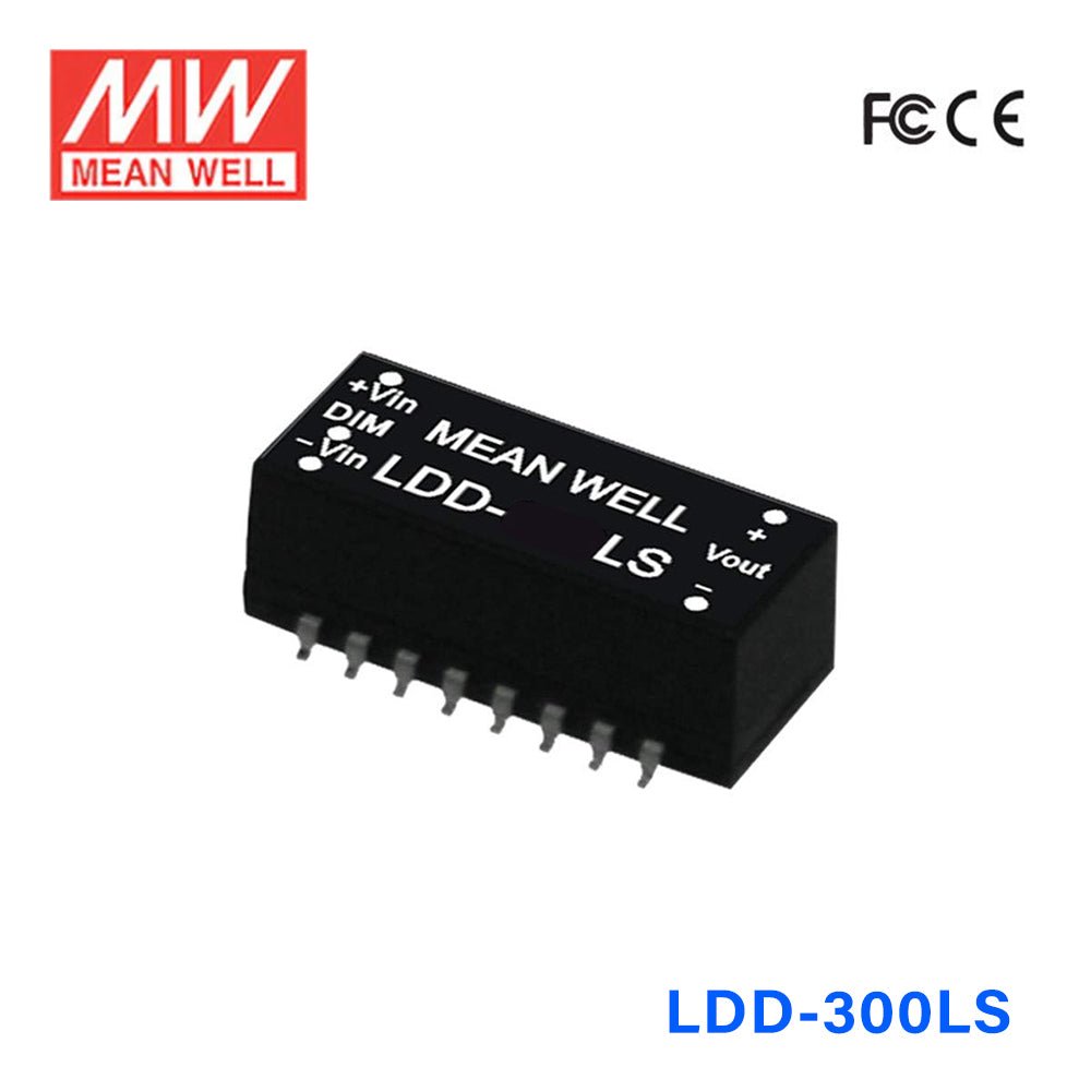 Mean Well LDD - 300LS DC/DC LED Driver CC 300mA - Step - down - LDD - 300LS - powersupplymall.com