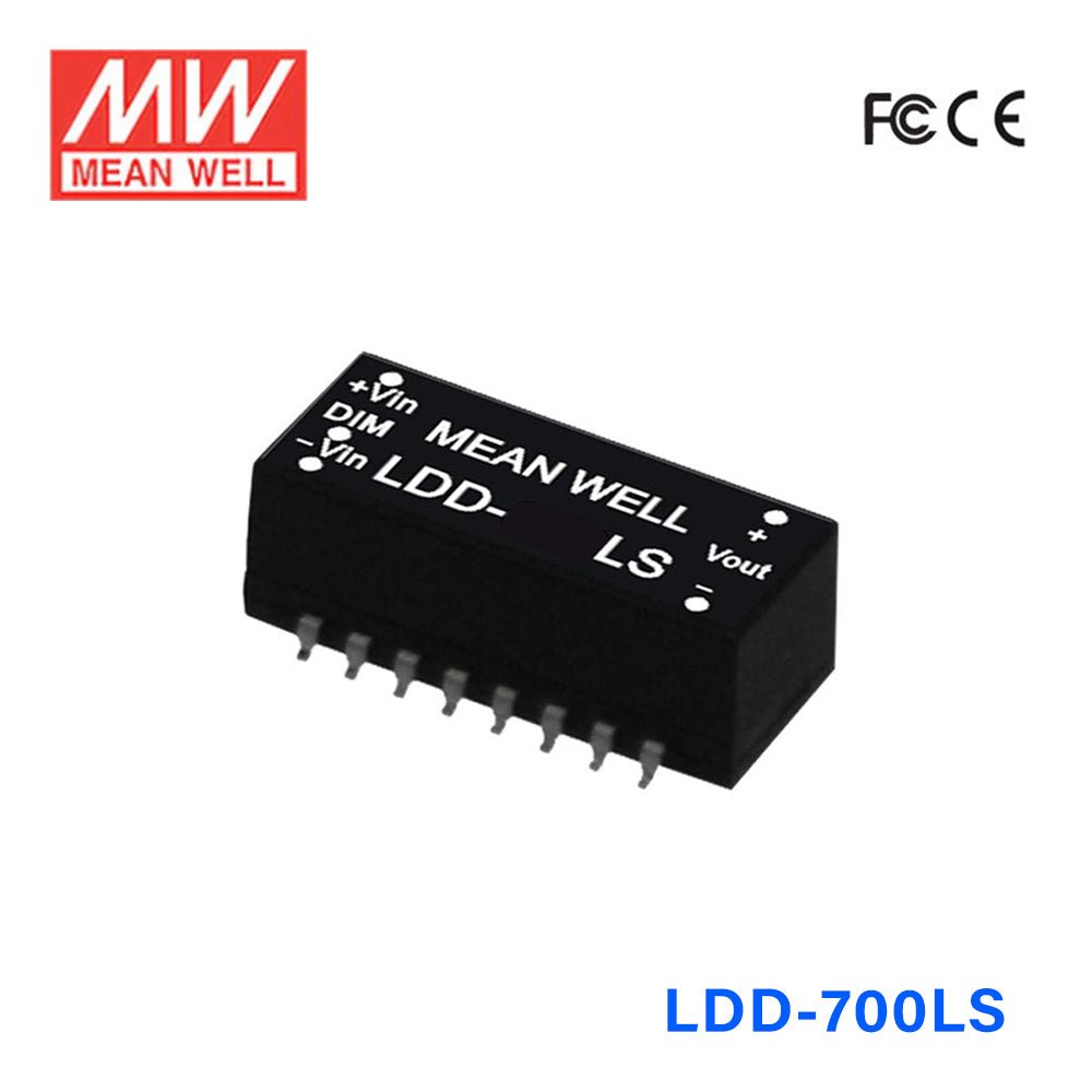 Mean Well LDD - 700LS DC/DC LED Driver CC 700mA - Step - down - LDD - 700LS - powersupplymall.com