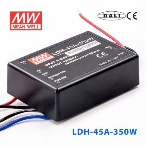 Mean Well LDH - 45A - 350WDA DC/DC LED Driver CC 350mA - Step - up - LDH - 45A - 350WDA - powersupplymall.com