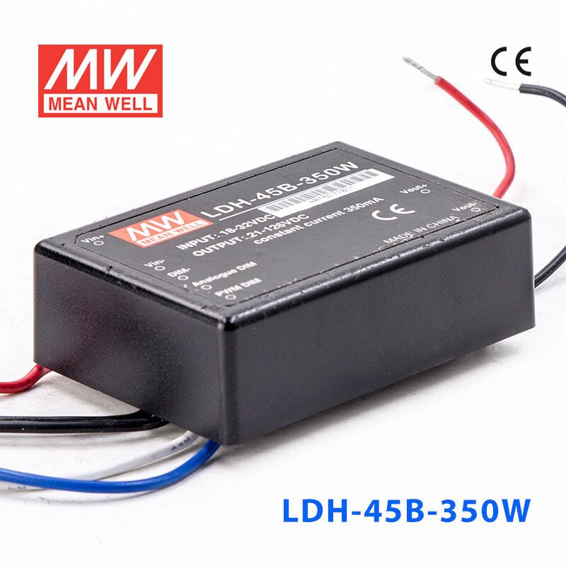 Mean Well LDH - 45B - 350W DC/DC LED Driver CC 350mA - Step - up - LDH - 45B - 350W - powersupplymall.com