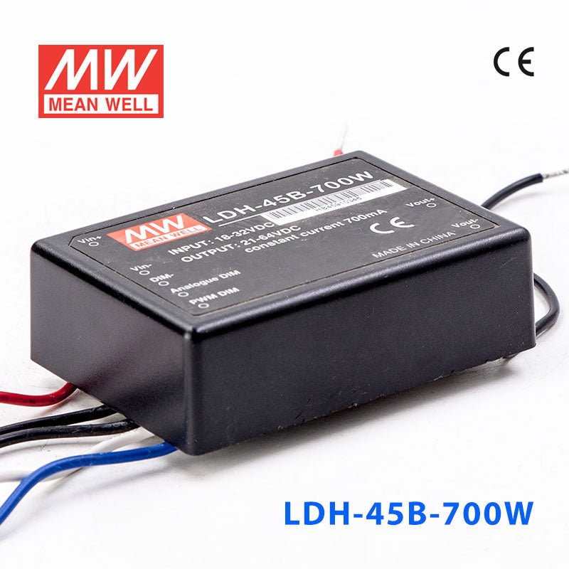 Mean Well LDH - 45B - 700W DC/DC LED Driver CC 700mA - Step - up - LDH - 45B - 700W - powersupplymall.com