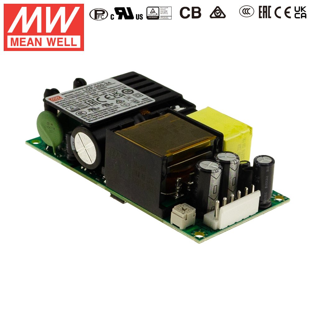 Mean Well LOP - 300 - 54 300W 4"×2" Low Profile Open Frame Power Supply 54V - LOP - 300 - 54 - powersupplymall.com