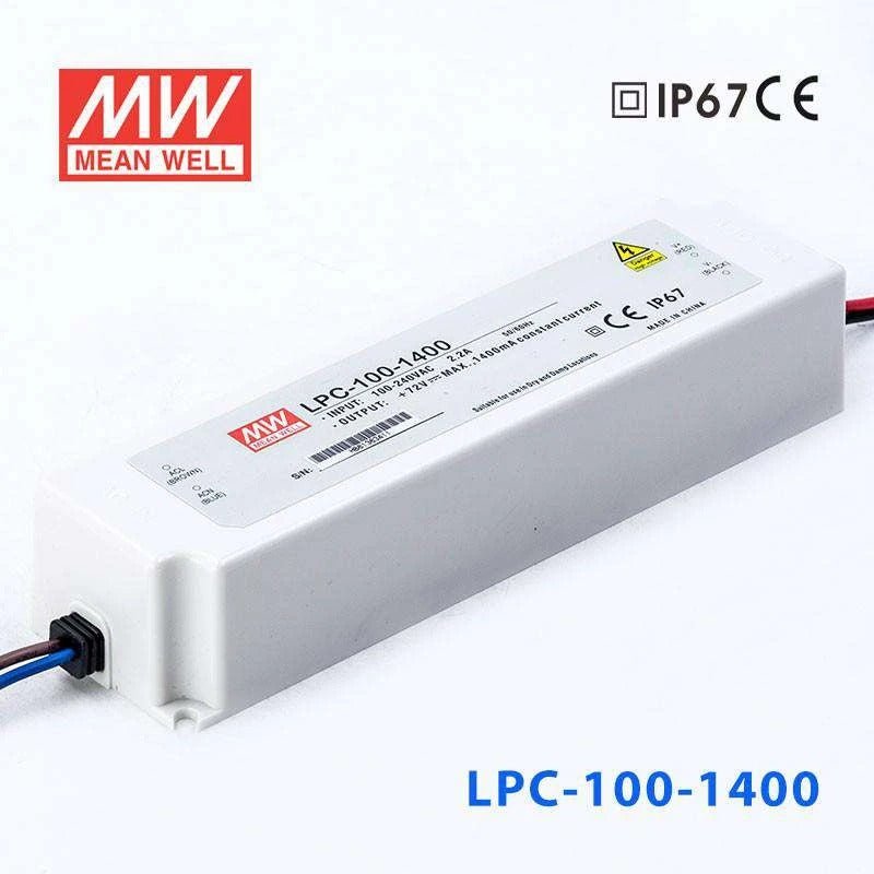 Mean Well LPC - 100 - 1400 Power Supply 100W1400mA - LPC - 100 - 1400 - powersupplymall.com