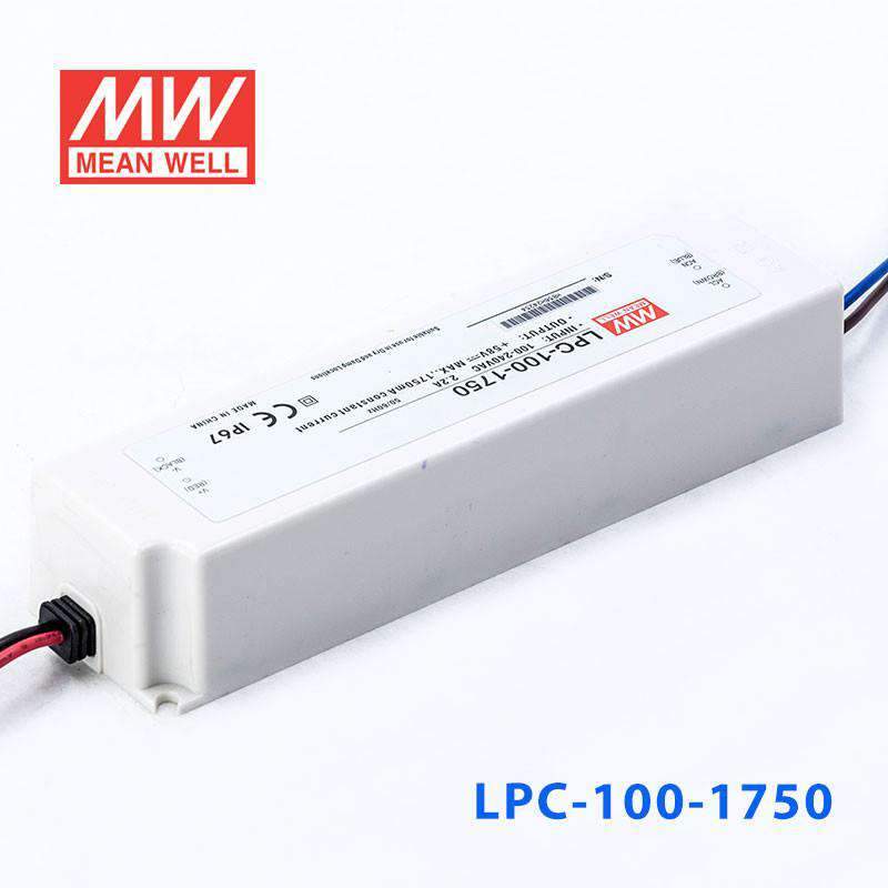 Mean Well LPC-100-1750 Power Supply 100W 1750mA - LPC-100-1750 - powersupplymall.com